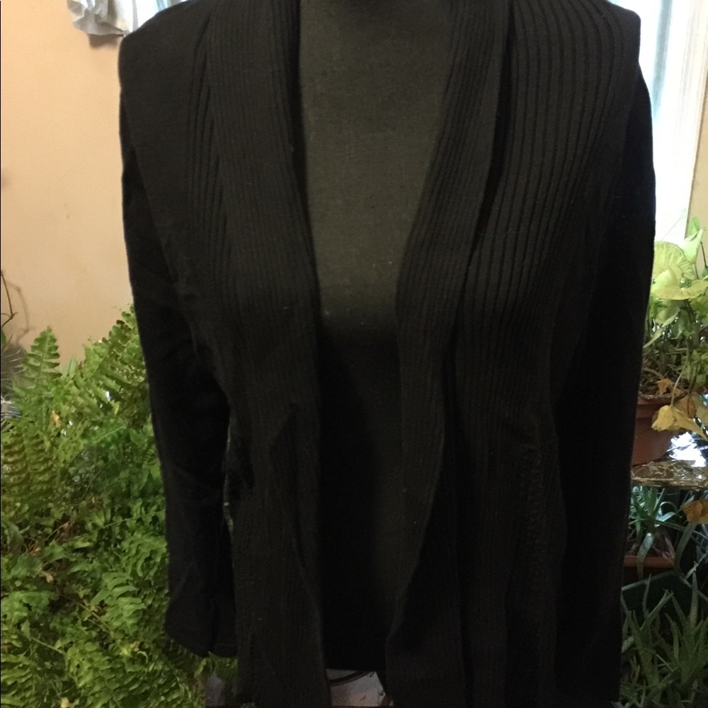 Black cardigan